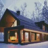 Black House Diamond Painting