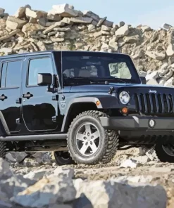 Black Jeep Diamond Painting