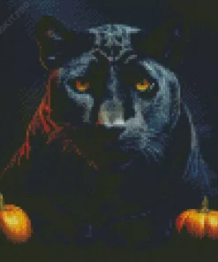 Black Panther Animal Diamond Painting