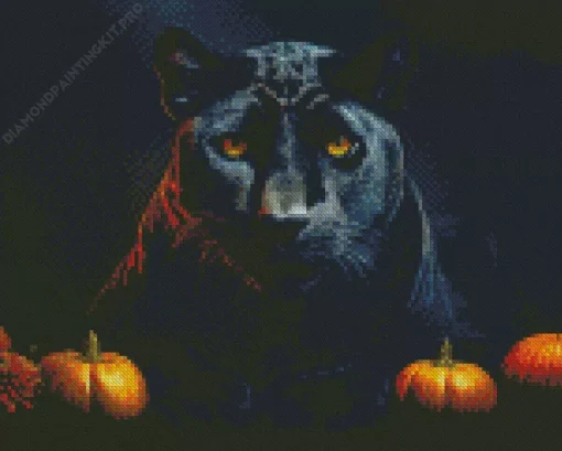 Black Panther Animal Diamond Painting