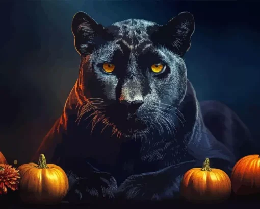 Black Panther Animal Diamond Painting