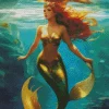 Blonde Mermaid Diamond Painting