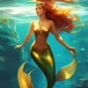 Blonde Mermaid Diamond Painting
