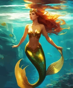 Blonde Mermaid Diamond Painting
