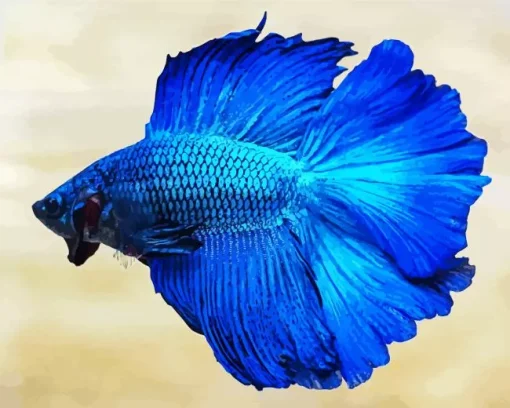 Blue Betta Fish Diamond Painting