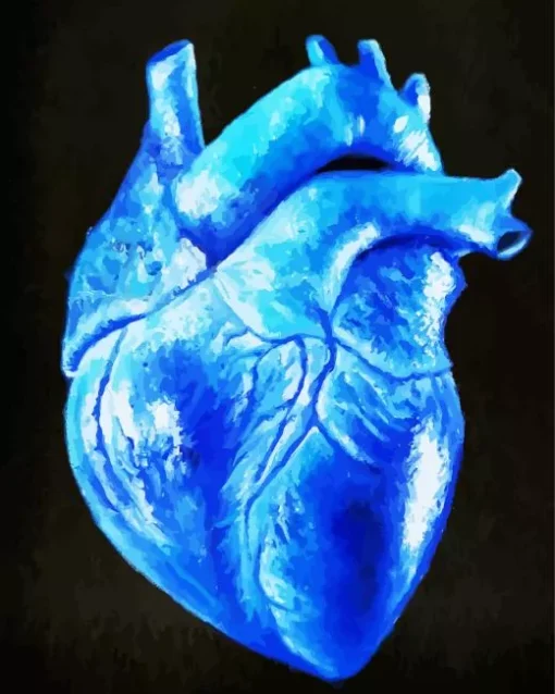 Blue Heart Diamond Painting