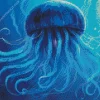 Blue Jellyfish Diamond Painting