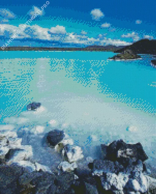 Blue Lagoon Iceland Diamond Painting