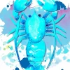 Blue Lobster Art Diamond Painting