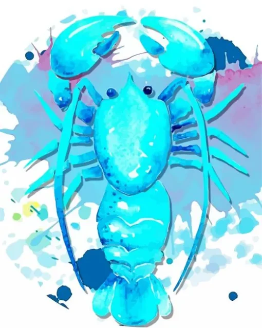 Blue Lobster Art Diamond Painting