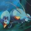 Blue Lobster Pokemon Diamond Painting