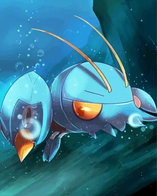Blue Lobster Pokemon Diamond Painting