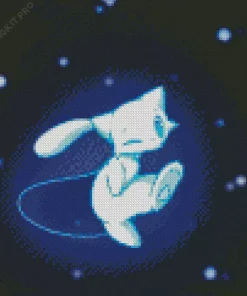 Blue Mew Pokemon Diamond Painting