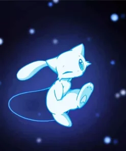 Blue Mew Pokemon Diamond Painting