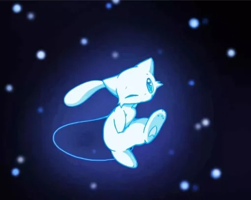Blue Mew Pokemon Diamond Painting