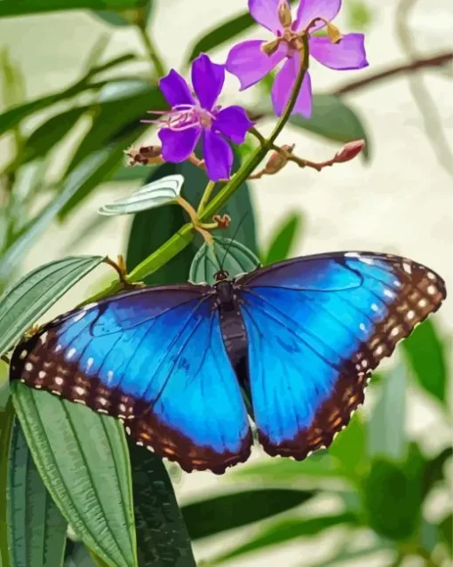 Blue Morpho Butterfly Diamond Painting