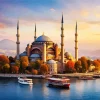Blue Mosque Diamond Painting