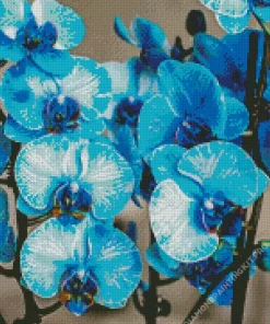 Blue Orchid Diamond Painting