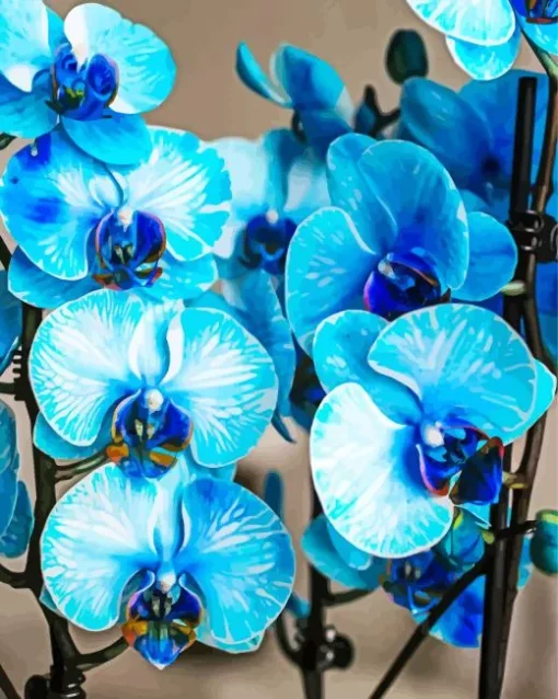 Blue Orchid Diamond Painting