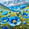 Blue Poppies Diamond Painting