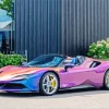 Blue Purple Car Diamond Painting