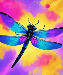 Blue Purple Dragonfly Diamond Painting