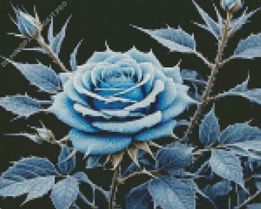 Blue Rose Diamond Painting