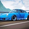 Blue Rwb Porsche Diamond Painting
