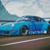 Blue Rwb Porsche Diamond Painting