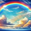 Blue Sky Rainbow Diamond Painting