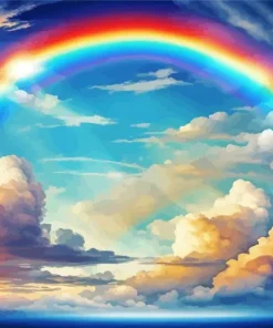 Blue Sky Rainbow Diamond Painting
