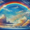 Blue Sky Rainbow Diamond Painting