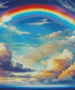 Blue Sky Rainbow Diamond Painting