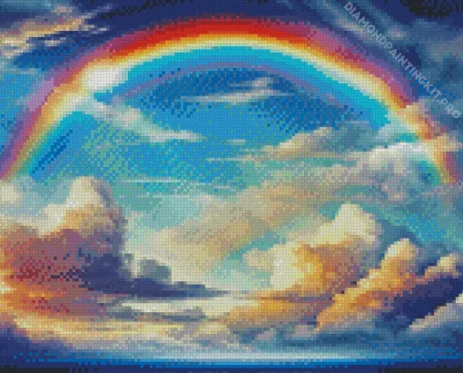 Blue Sky Rainbow Diamond Painting