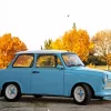 Blue Trabant Car Diamond Painting