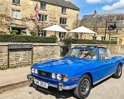 Blue Triumph Stag Diamond Painting