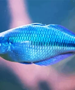 Blue Tropical Fish Diamond Painting