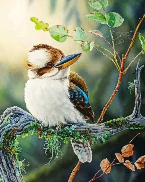 Blue Winged Kookaburra Diamond Painting
