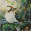 Blue Winged Kookaburra Diamond Painting
