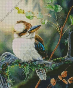 Blue Winged Kookaburra Diamond Painting
