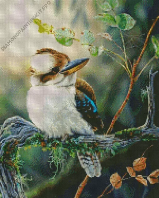 Blue Winged Kookaburra Diamond Painting