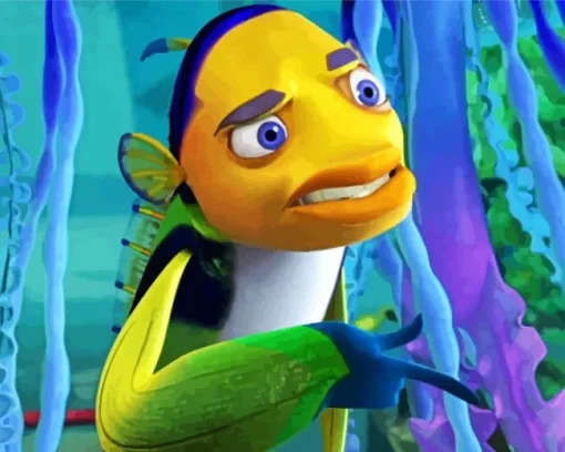 Blue Yellow Fish Oscar Diamond Painting