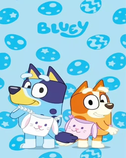 Bluey And Bingo Diamond Painting