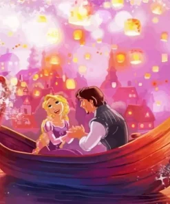 Boat From Tangled Diamond Painting