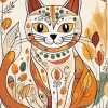 Bohemian Cat Diamond Painting