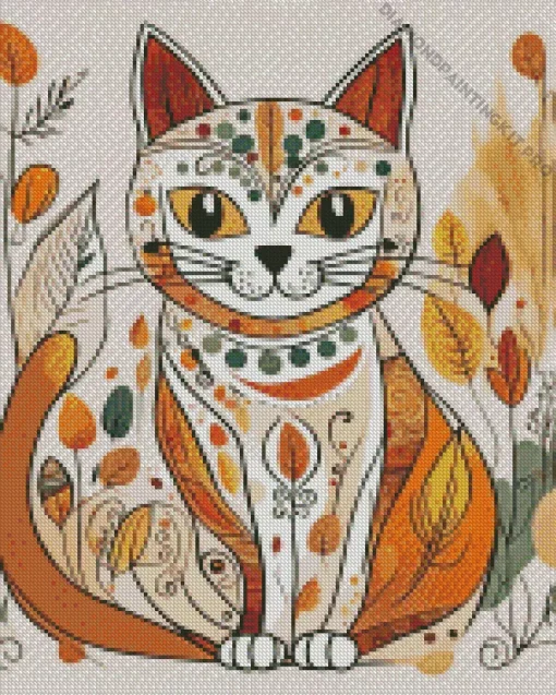 Bohemian Cat Diamond Painting
