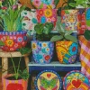 Bohemian Flower Pots Diamond Painting