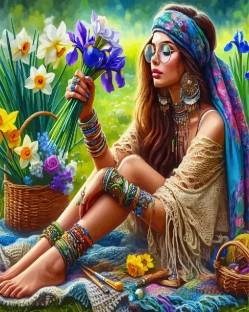 Bohemian Woman Diamond Painting