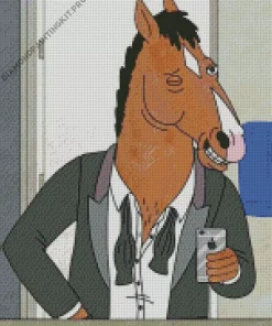 Bojack Horseman In Suit Diamond Painting