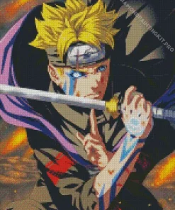 Boruto Uzumaki Anime Diamond Painting